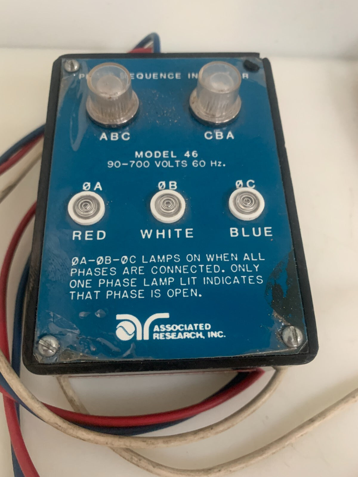 ASSOCIATED RESEARCH #46 PHASE SEQUENCE INDICATOR1