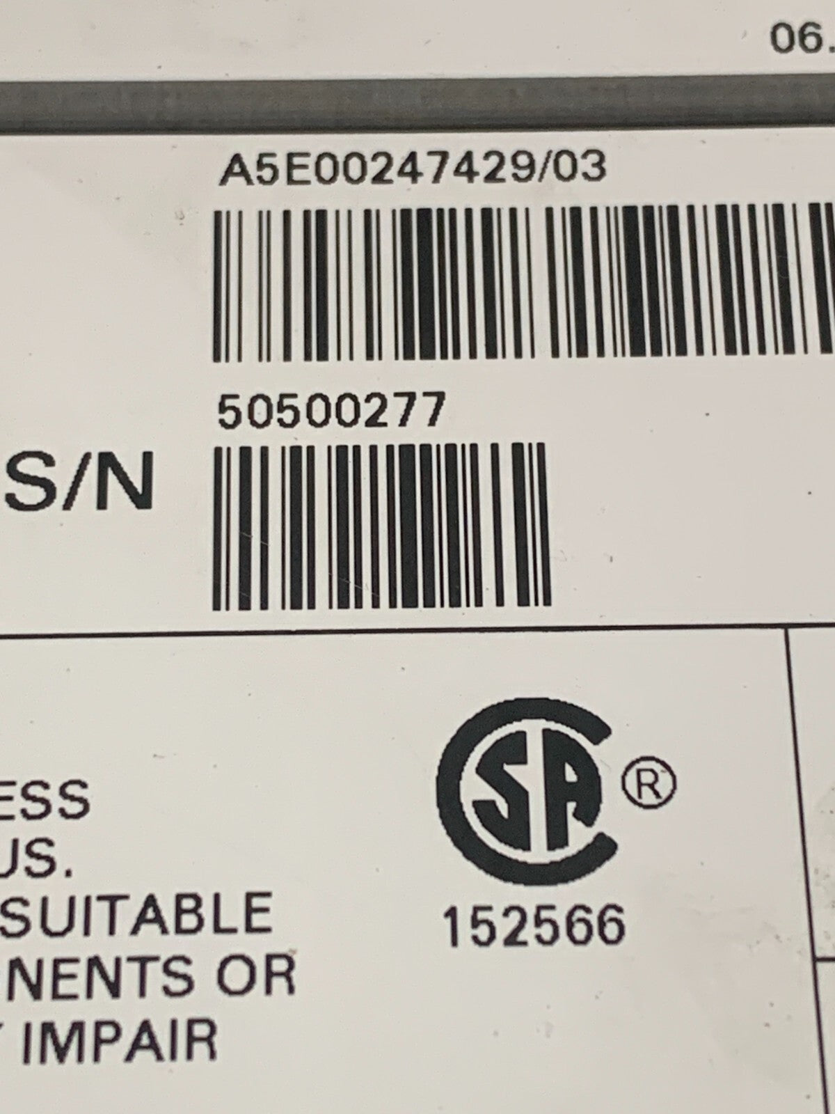 SIEMENS SAI STANDARD ANALOG UNIT MODULE 39 SAIAAN A5E 00247429/03