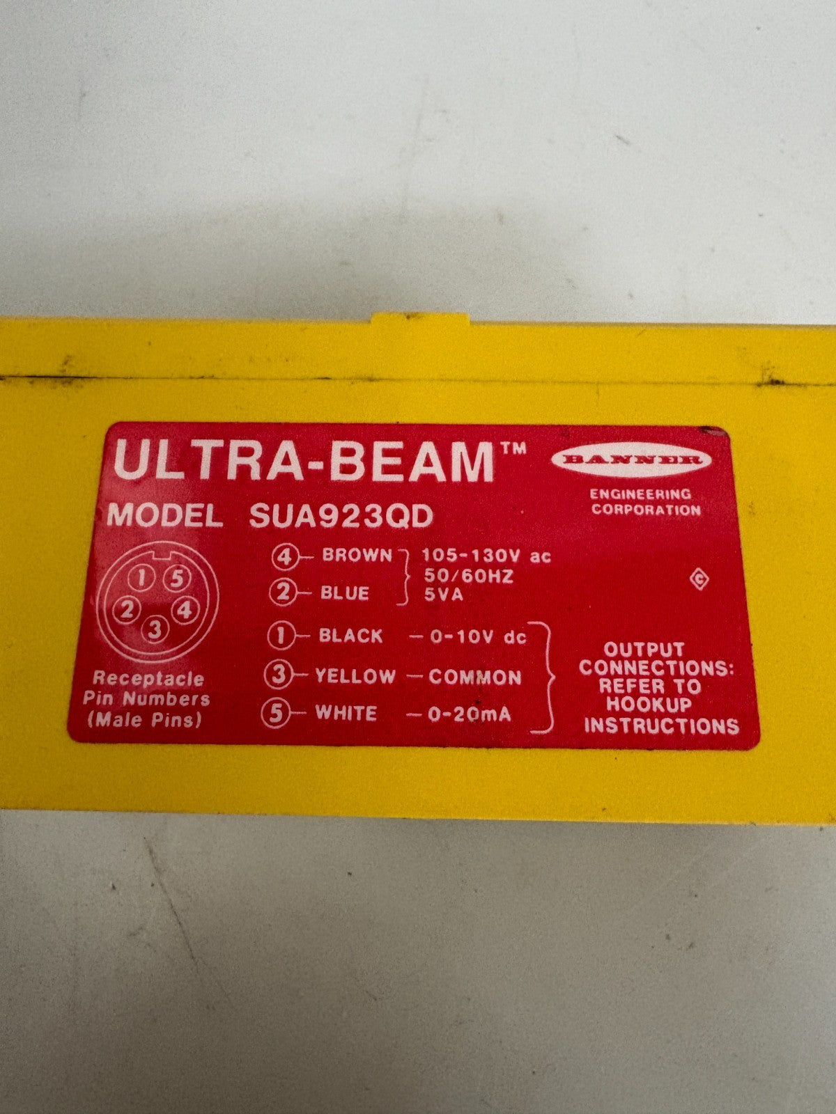 BANNER ULTRA BEAM ULTRASONIC SENSOR SUA 923QD2