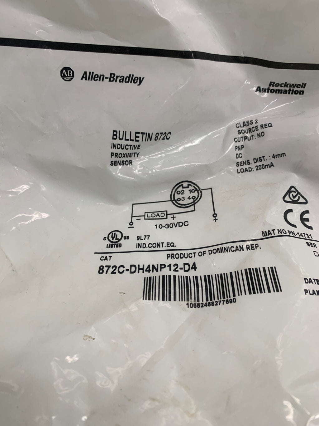 Allen-Bradley 872C-DH4NP12-D4 Proximity Switch1