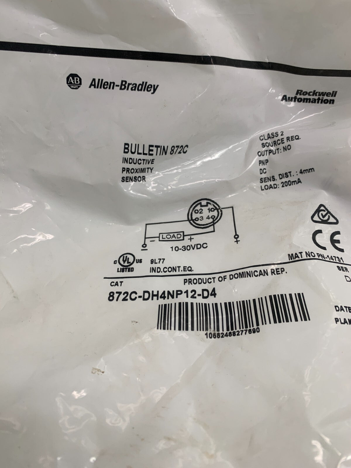 Allen-Bradley 872C-DH4NP12-D4 Proximity Switch1