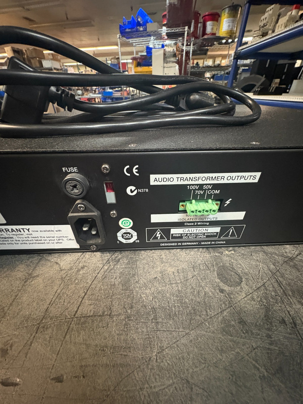 ELECTRO VOICE AUDIO TRANSFORMER OUTPUTS PA1250T