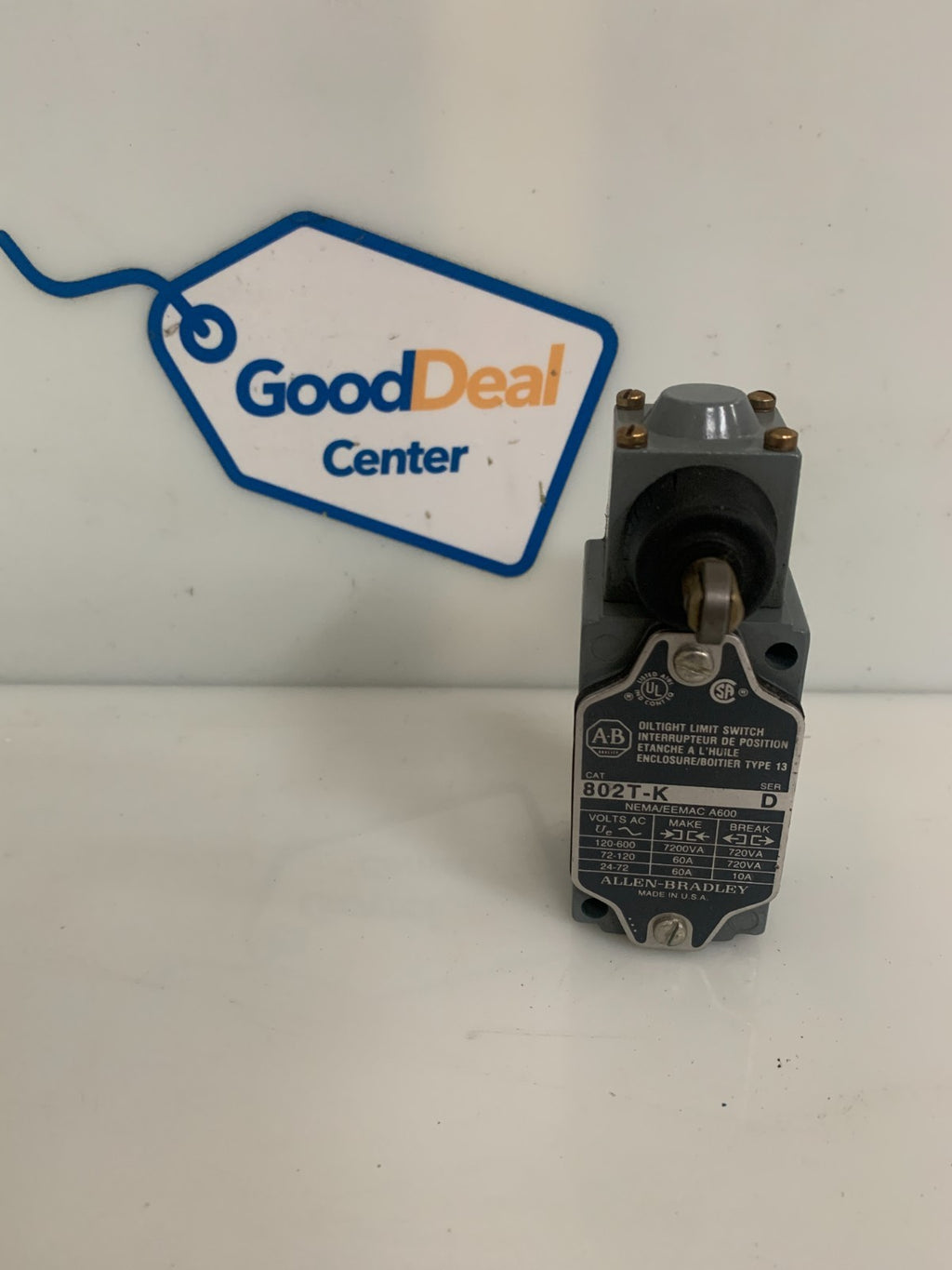 ALLEN BRADLEY OIL TIGHT LIMIT SWITCH #802T-K SER D