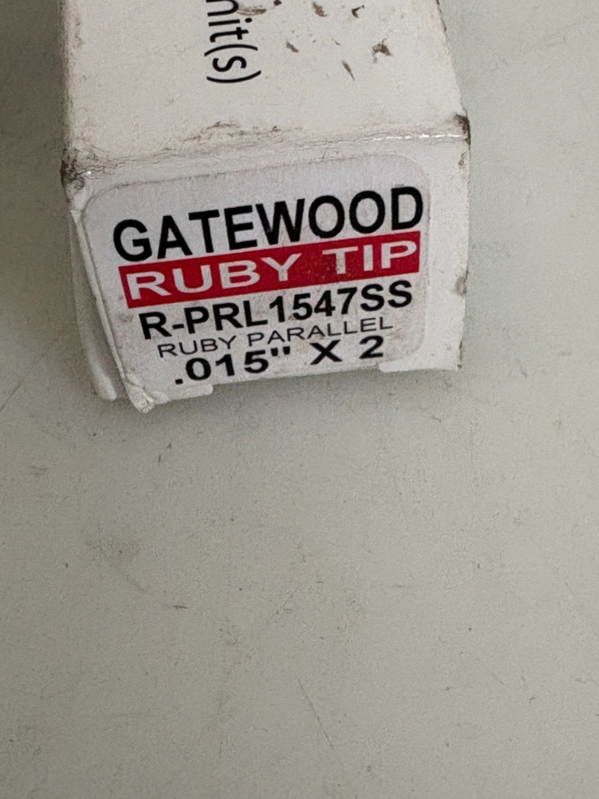 LOT OF 4 GATEWOOD RUBY TIP NOZZLE .015 X2 R-PRL1547SS