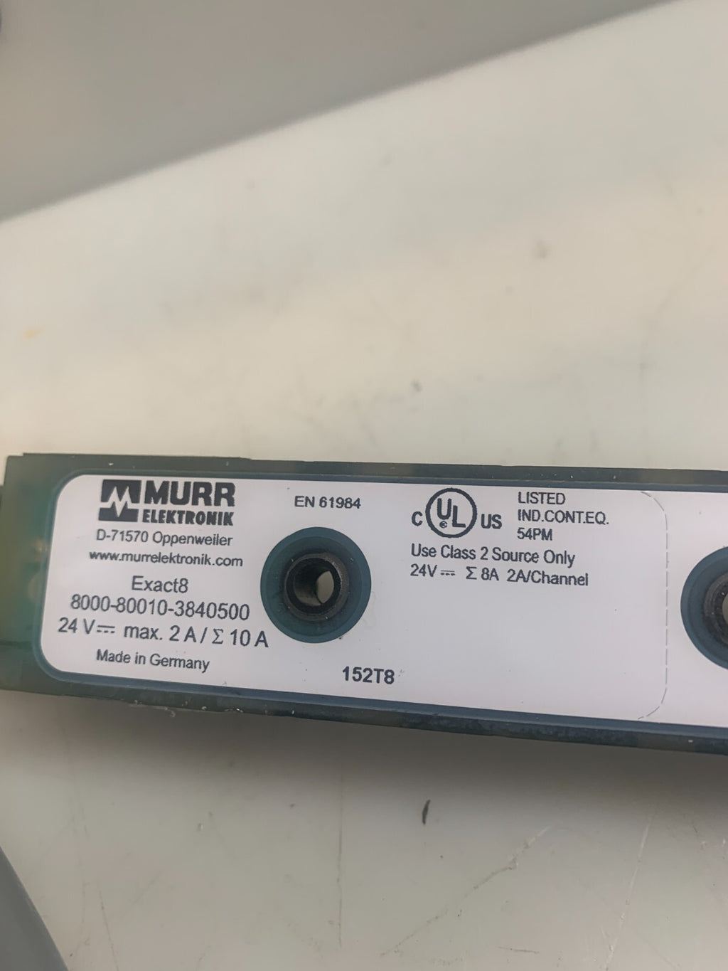 MURR ELEKTRONIK / Exact 8   3 Pole Moulded Cable 8000-8010-3840500