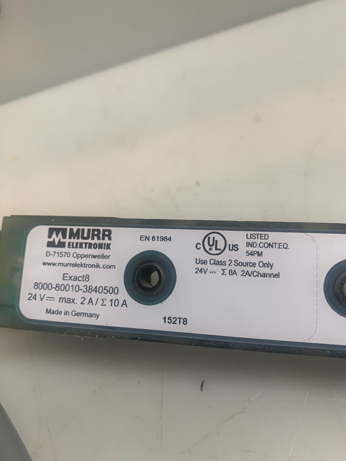 MURR ELEKTRONIK / Exact 8   3 Pole Moulded Cable 8000-8010-3840500