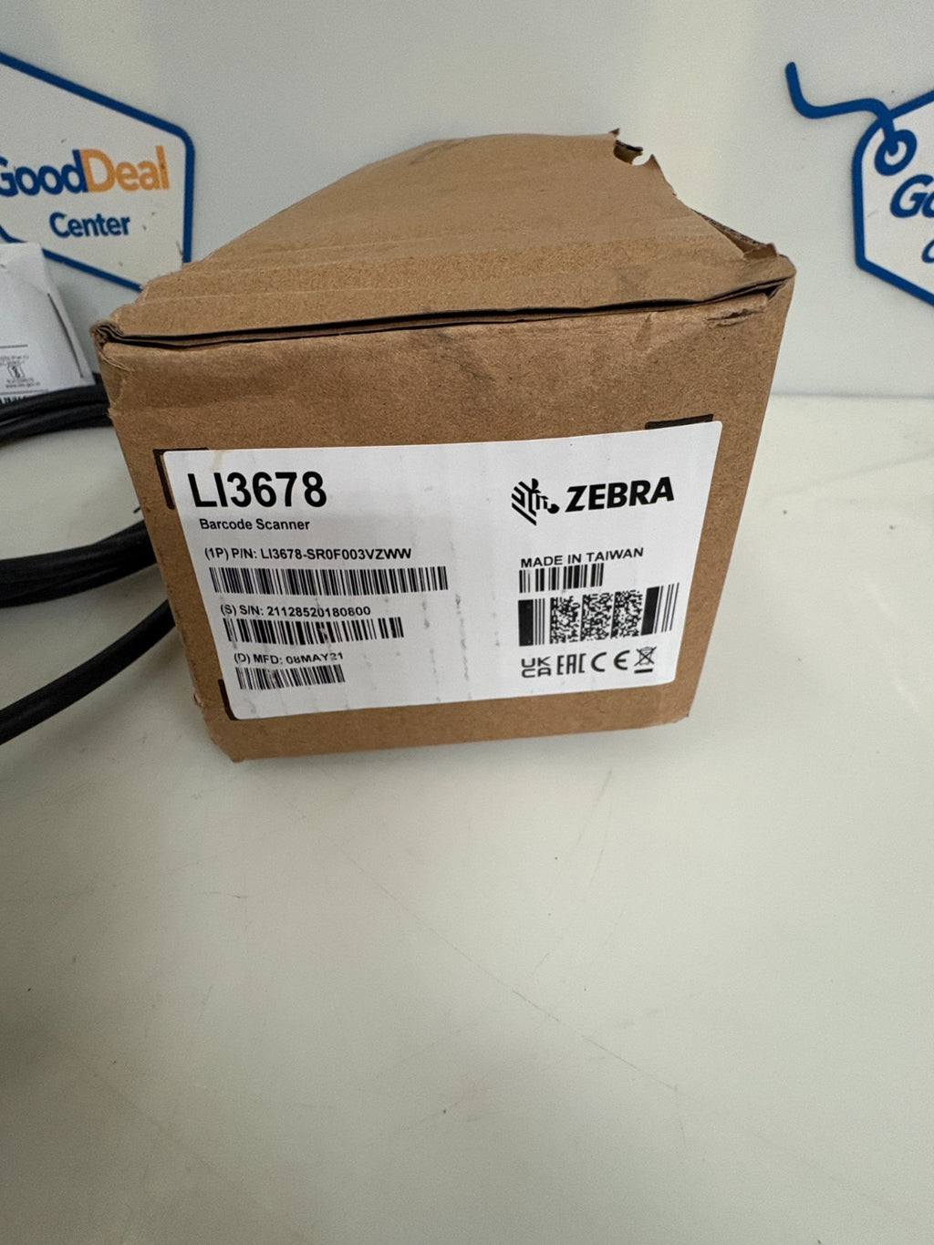 ZEBRA WIRELESS BARCODE SCANNER LI3678 4