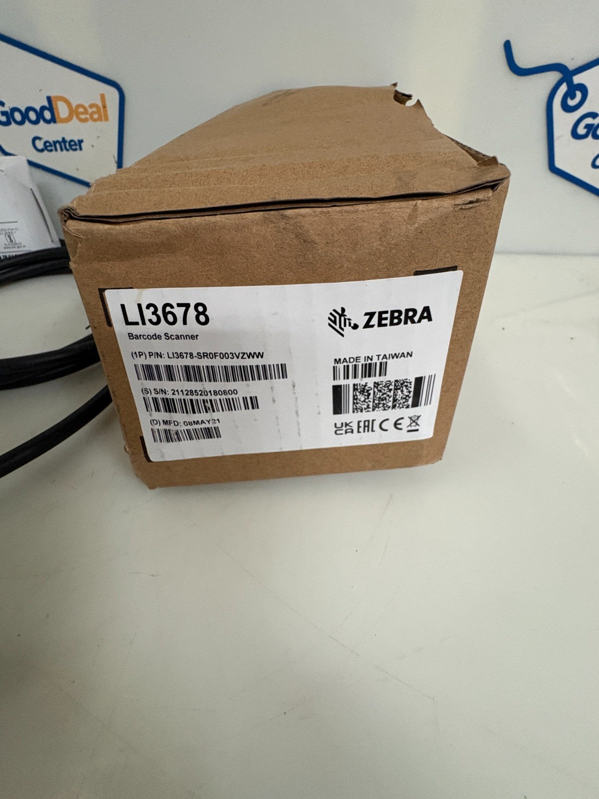 ZEBRA WIRELESS BARCODE SCANNER LI3678 4