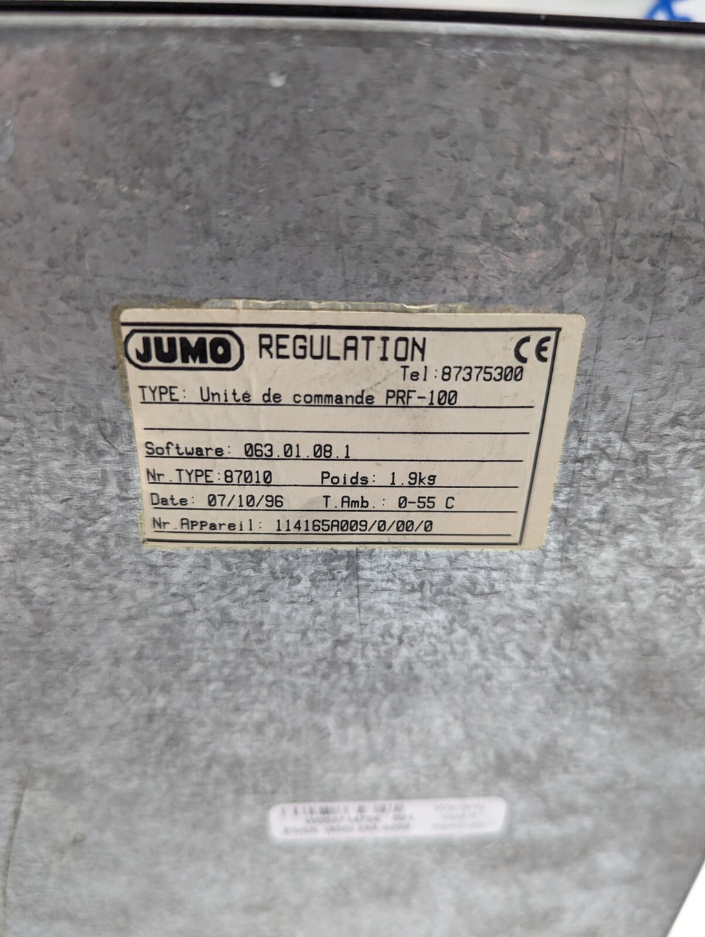 Jumo PRF-100 87010 Temperature Controller