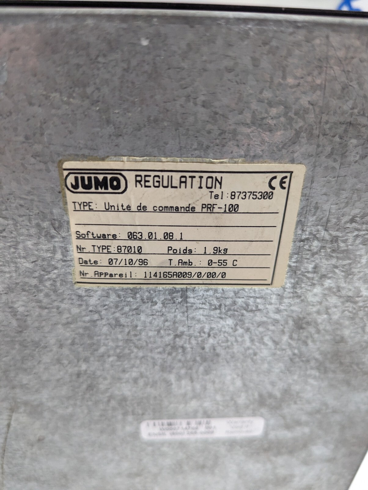 Jumo PRF-100 87010 Temperature Controller