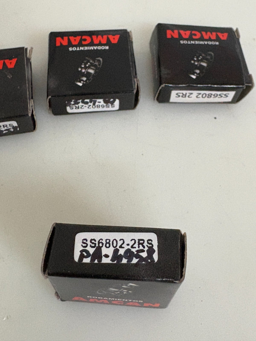 LOT OF 8 AMCAN BEARING SS6802-2RS