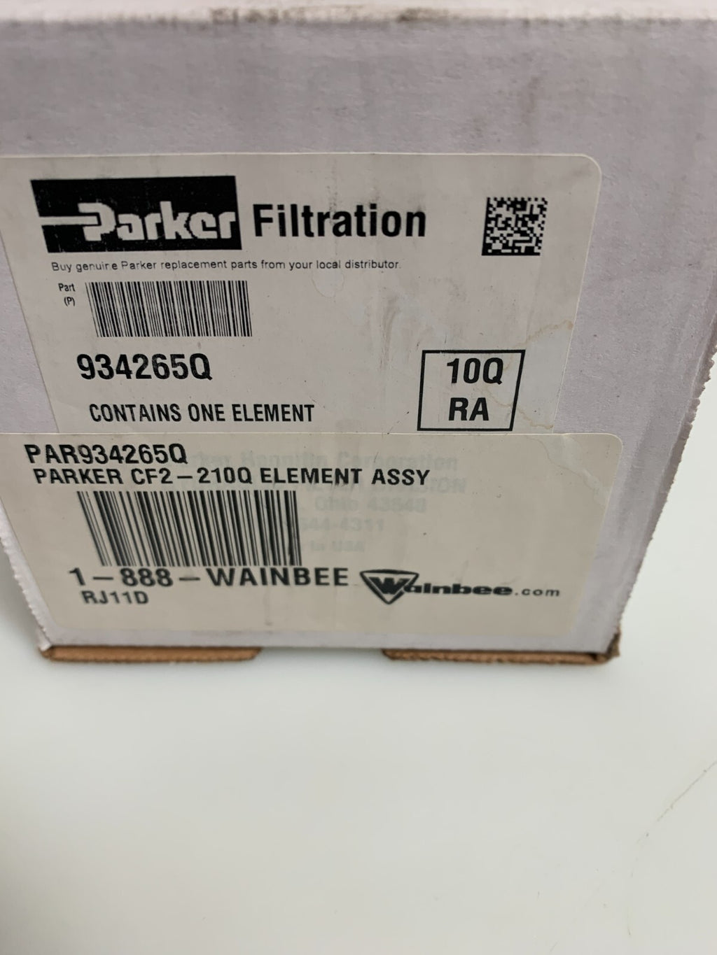 PARKER FILTRATION   10Q RA Filter Element Assy  934265Q / PAR934265Q