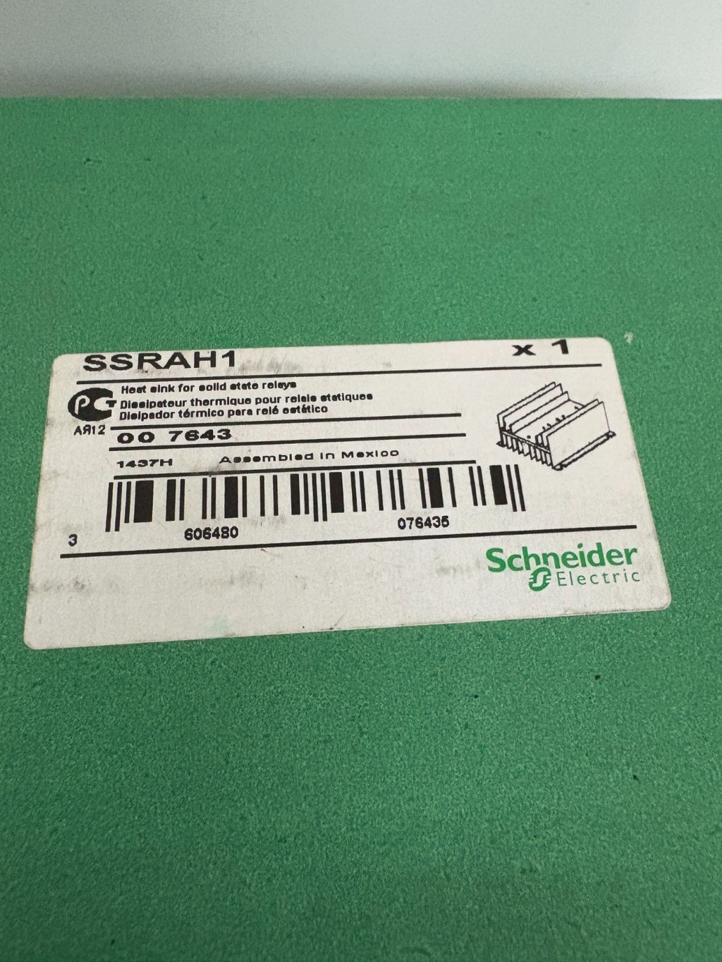 SCHNEIDER HEAT SINK FOR SOLID STATE RELAY SSRAH1