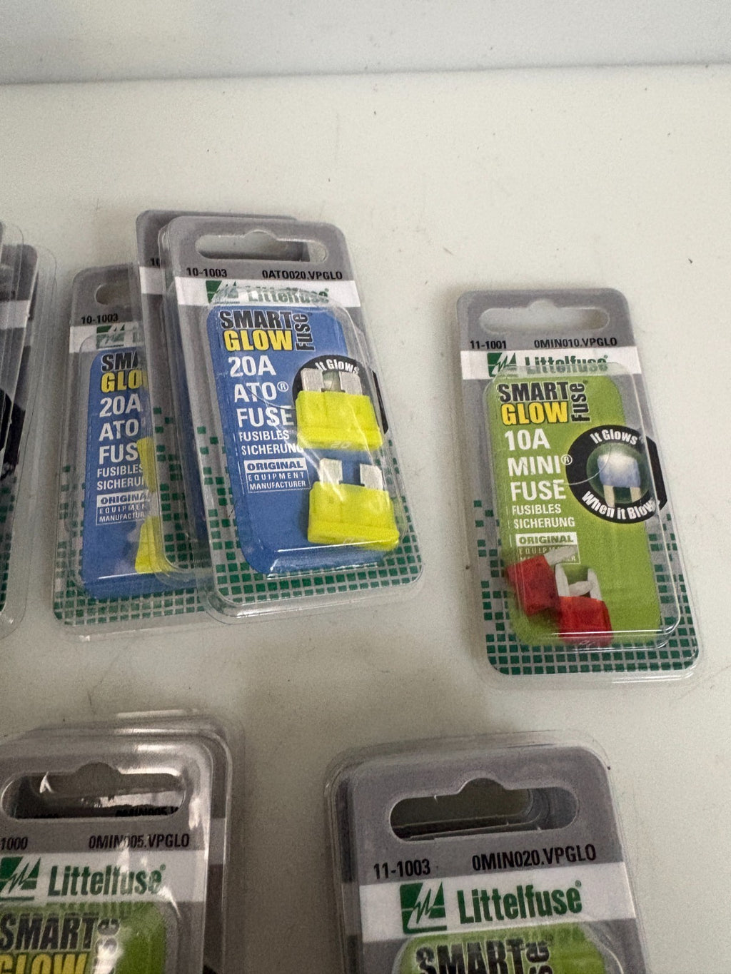 MIX LOT OF 21 LITTELFUSE SMART GLOW FUSE PACK OF 2