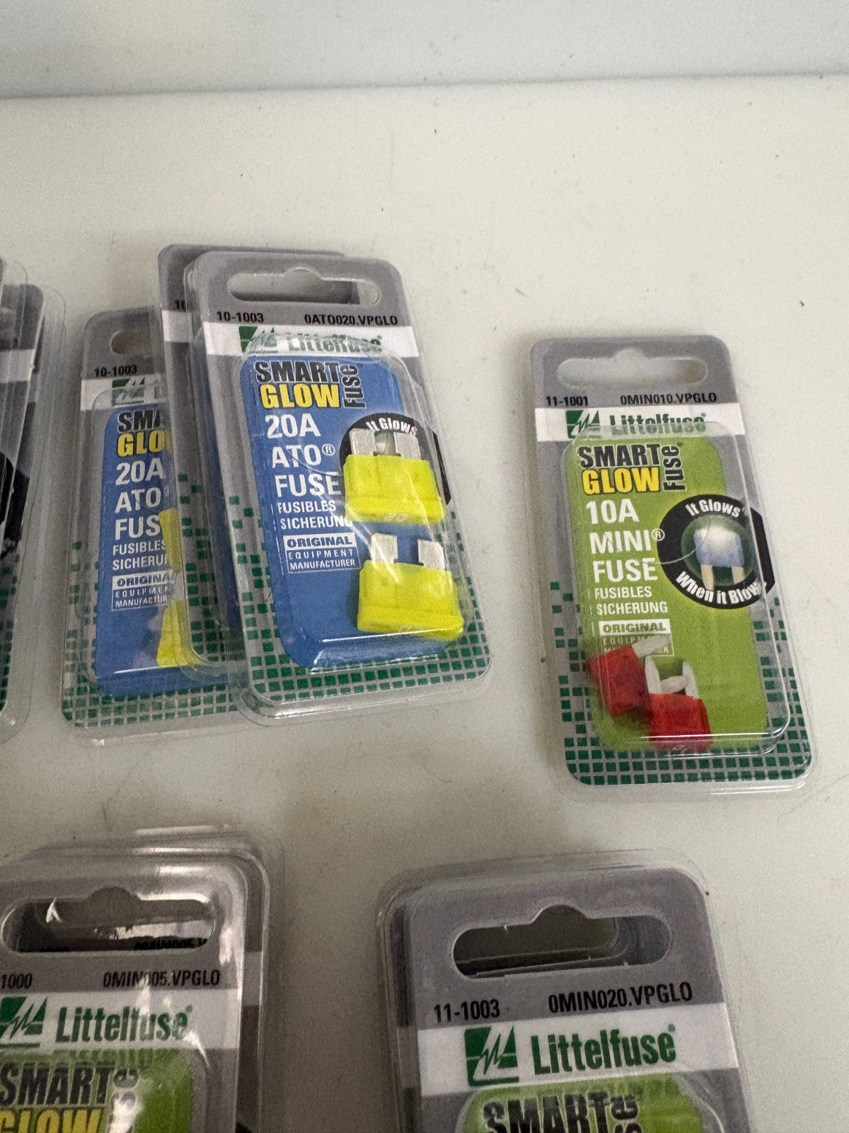 MIX LOT OF 21 LITTELFUSE SMART GLOW FUSE PACK OF 2