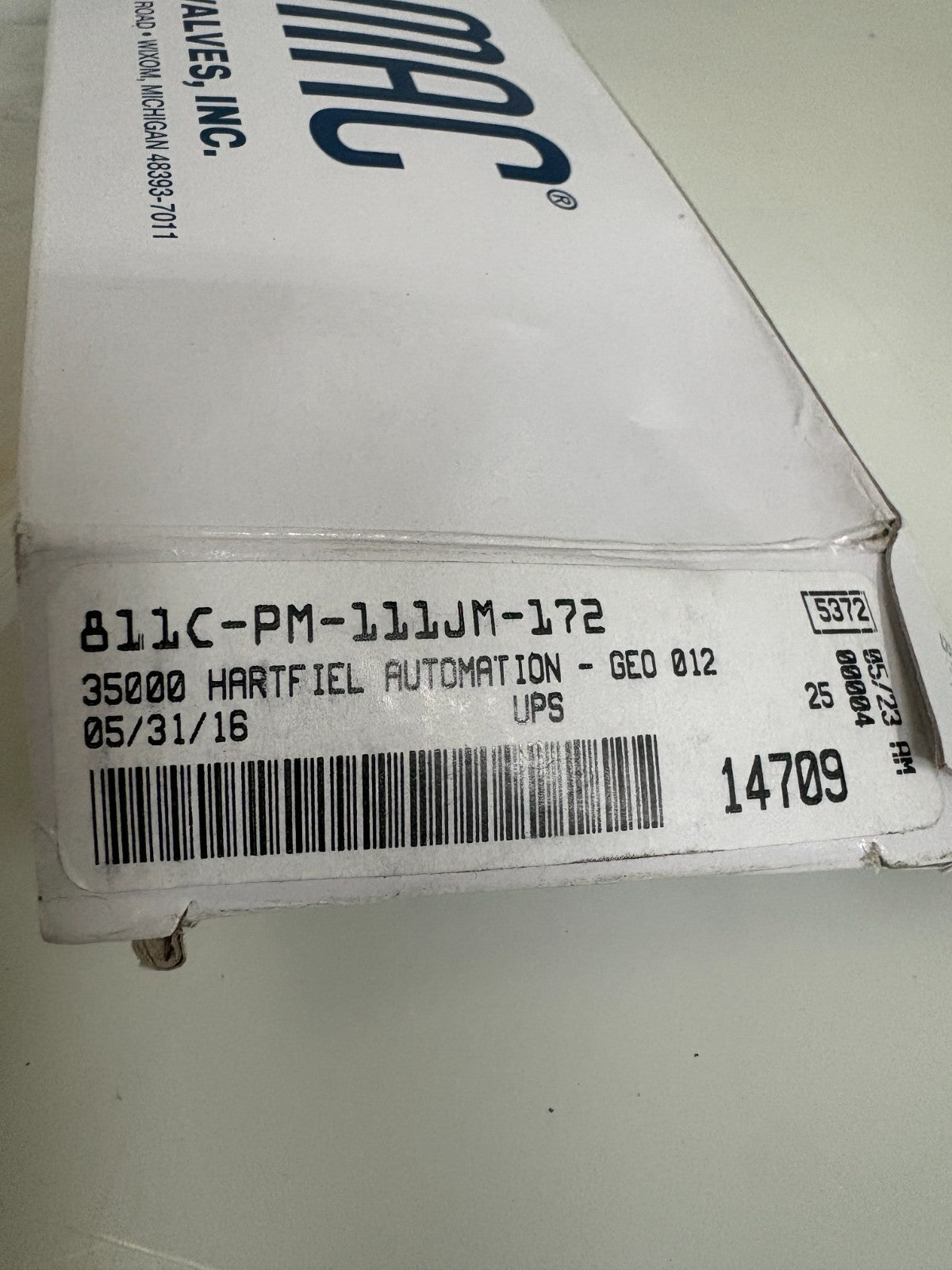 CLYDE BERGEMANN KIT W039824-16-0/1 MAC VALVE 811C-PM-111JM-1721