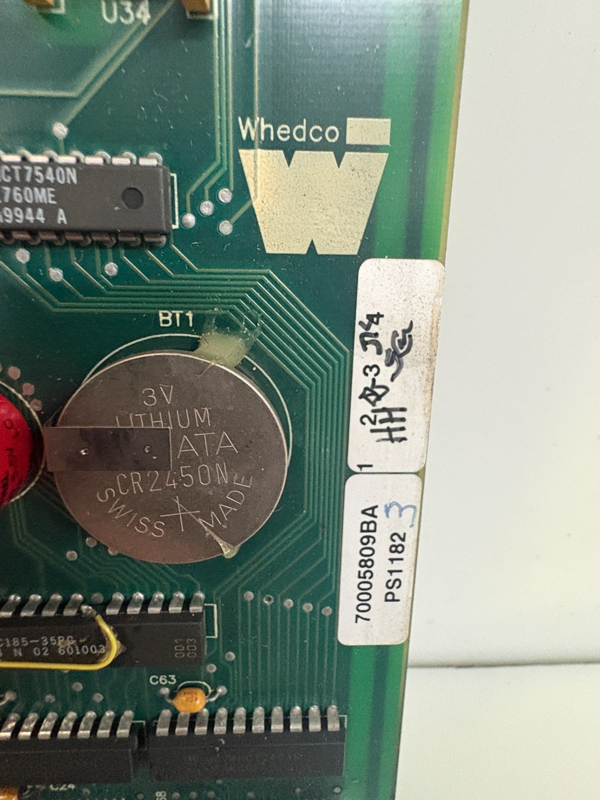 WHEDCO GE FANUC 7000 5809 BA1