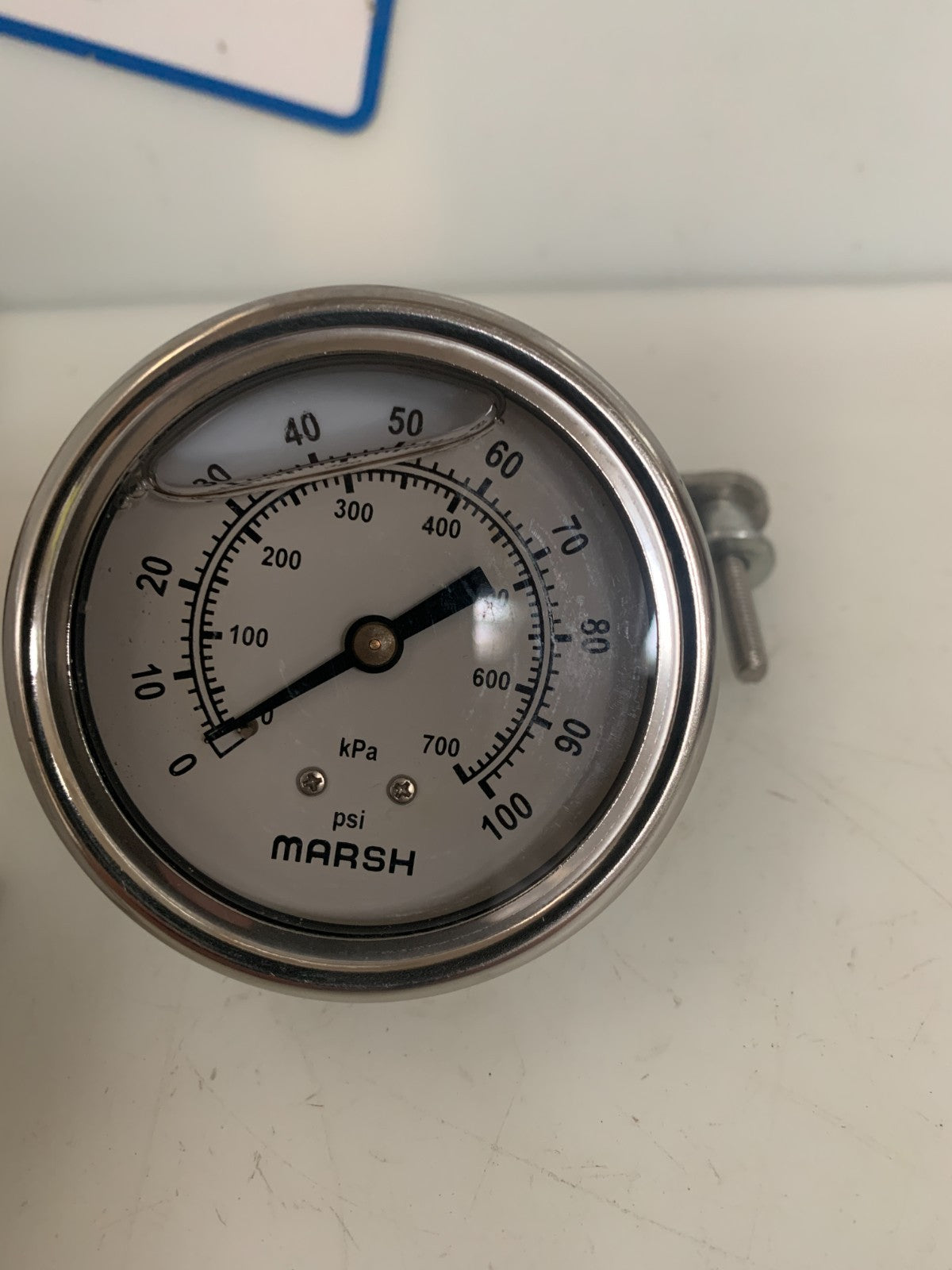 LOT OF 3 MARSH/BELLOFRAM 0/100 PSI PRESSURE GAUGE J7248P