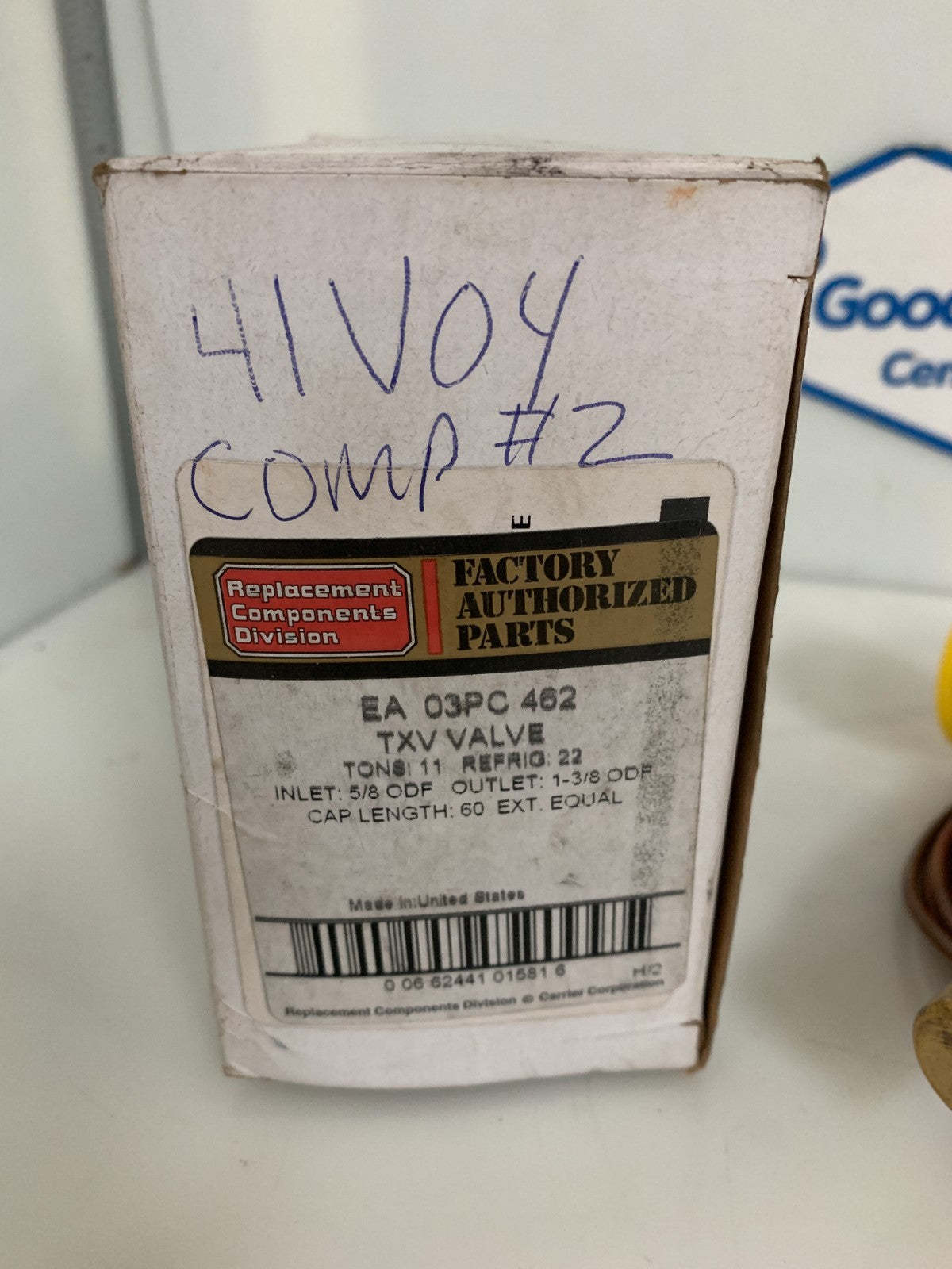SPORLAN TXV VALVE THERMOSTATIC EXPANSION VALVE EA 03PC 462