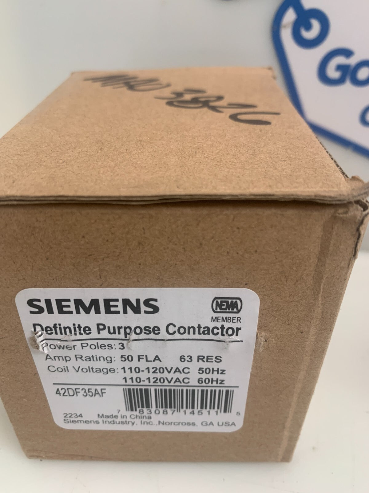 SIEMENS  Definite Purpose Contactor 42DF35AF