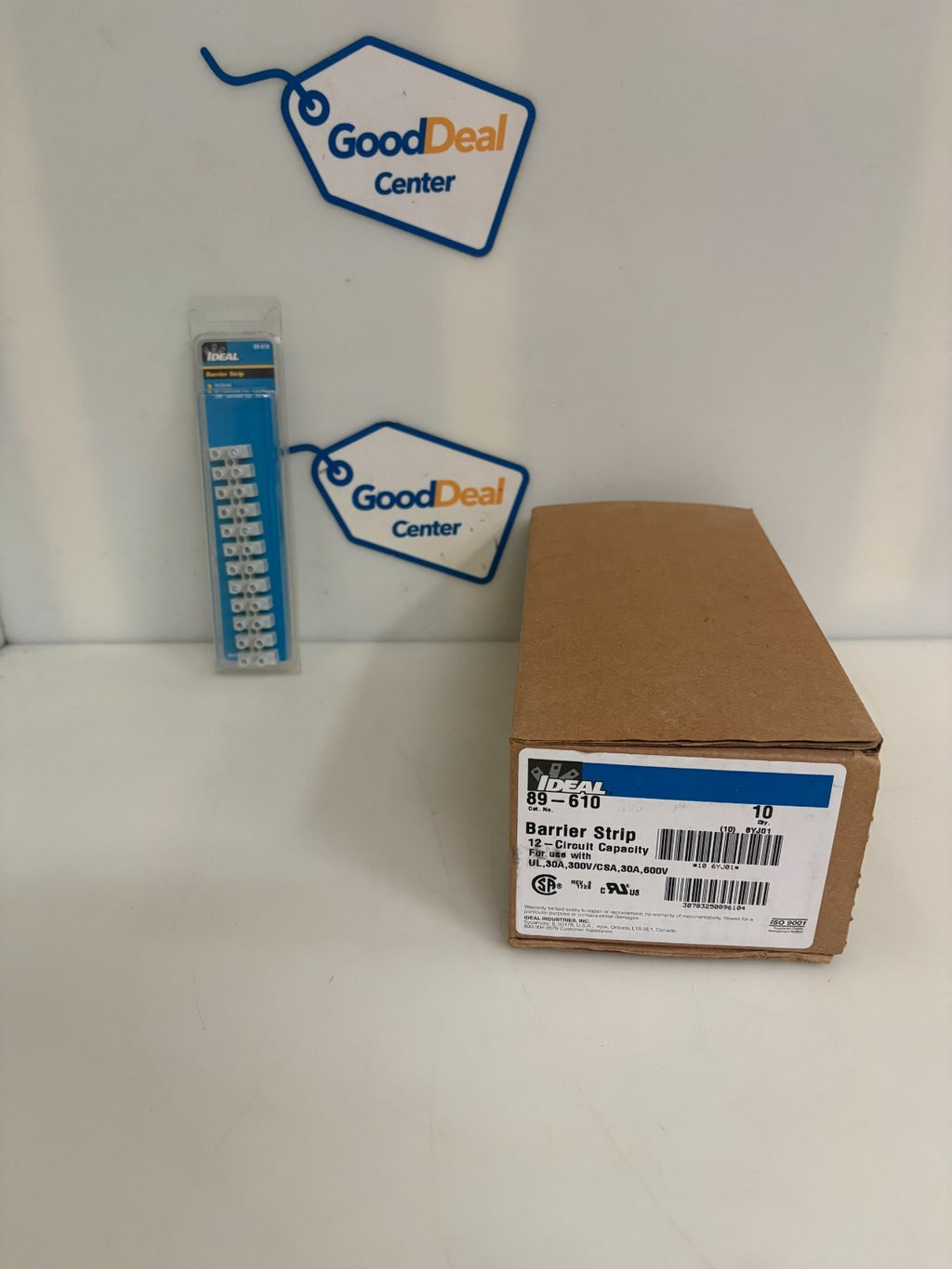IDEAL CLEAR BARRIER TERMINAL STRIP 12 POLE #89-610 10 PER BOX0