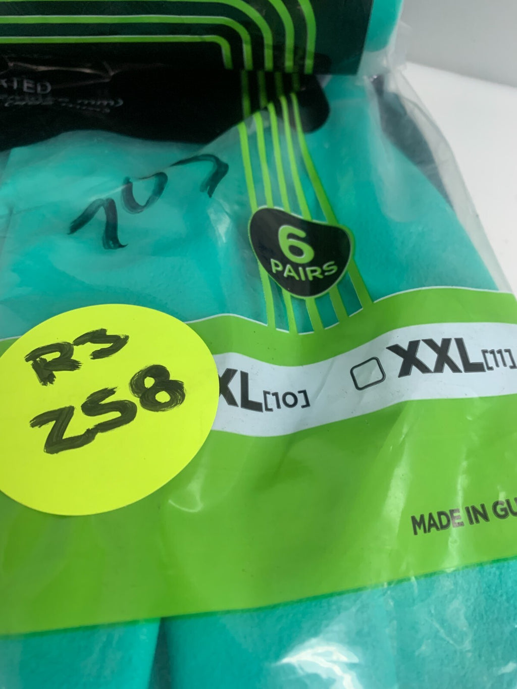 SHOWA 747 19" NITRILE GLOVES XL 6 PR BAG2