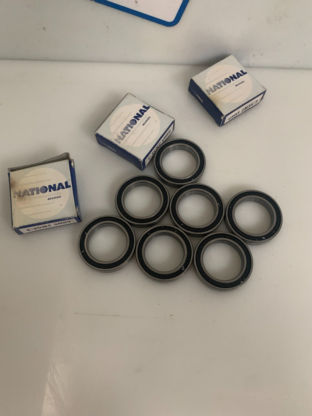 LOT OF 10 NATIONAL BEARING SEAL BALL BEARING SEALED 25X37X7MM #6805-2RSC3