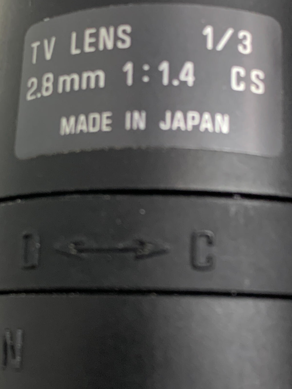 TAMRON   TV Lens  1/3  2.8mm  1:1.4