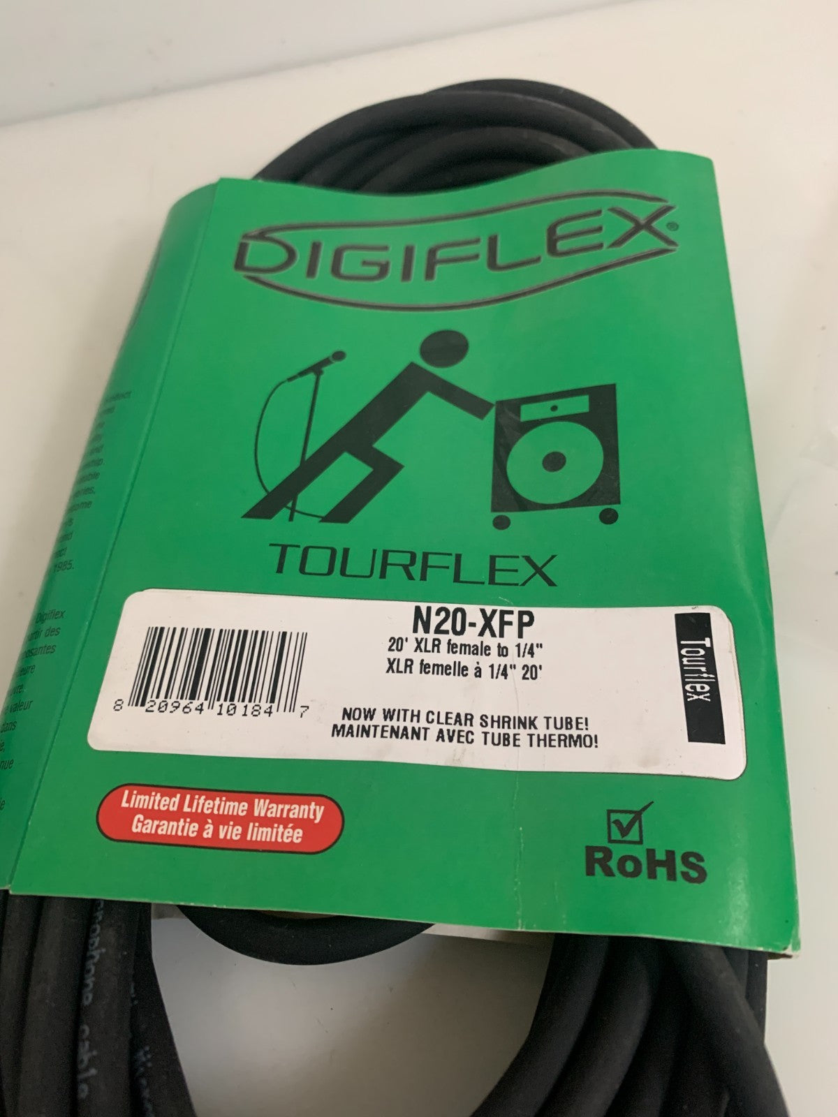 LOT OF 2 DIGIFLEX MICROPHONE CABLE 20' N20-XFP