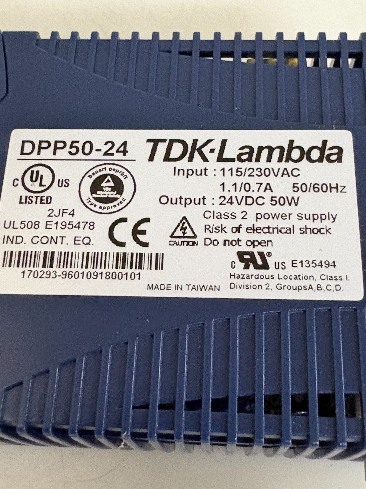 TDK LAMBDA POWER SUPPLY DPP50-244