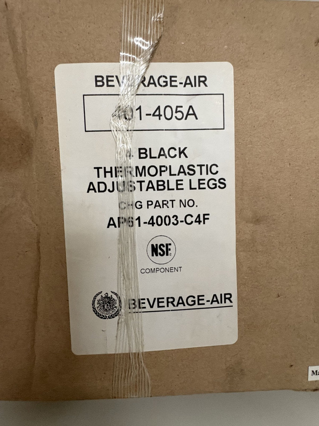 BEVERAGE - AIR 6" ADJUSTABLE LEGS 4/BOX