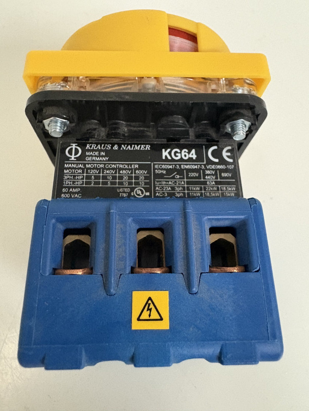 KRAUS & NAIMER DISCONNECT SWITCH 60A 600V KG64