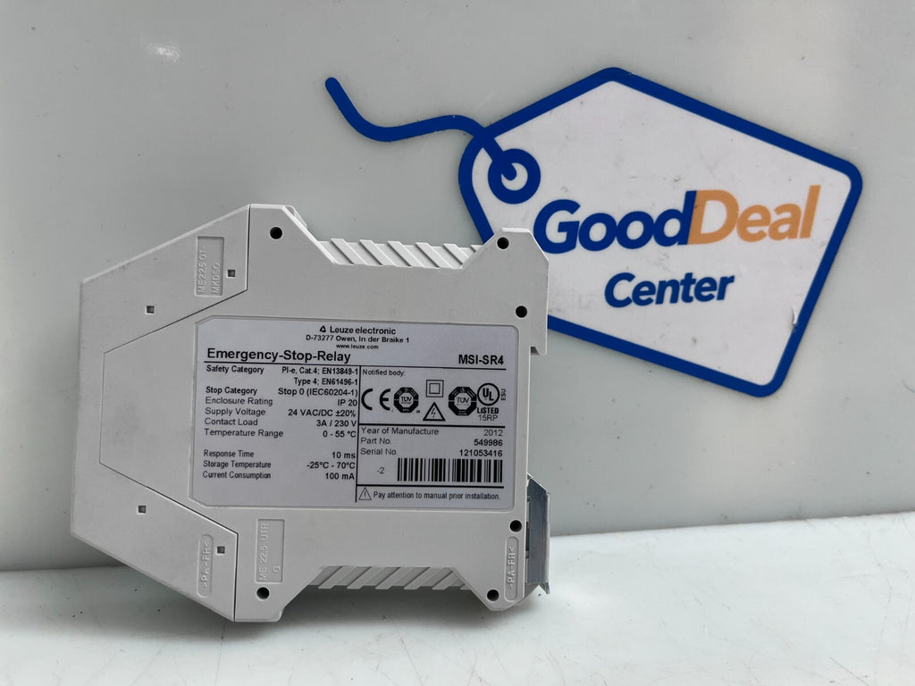 LEUZE ELECTRONIC MSI-SR4 Relay Module 5499860