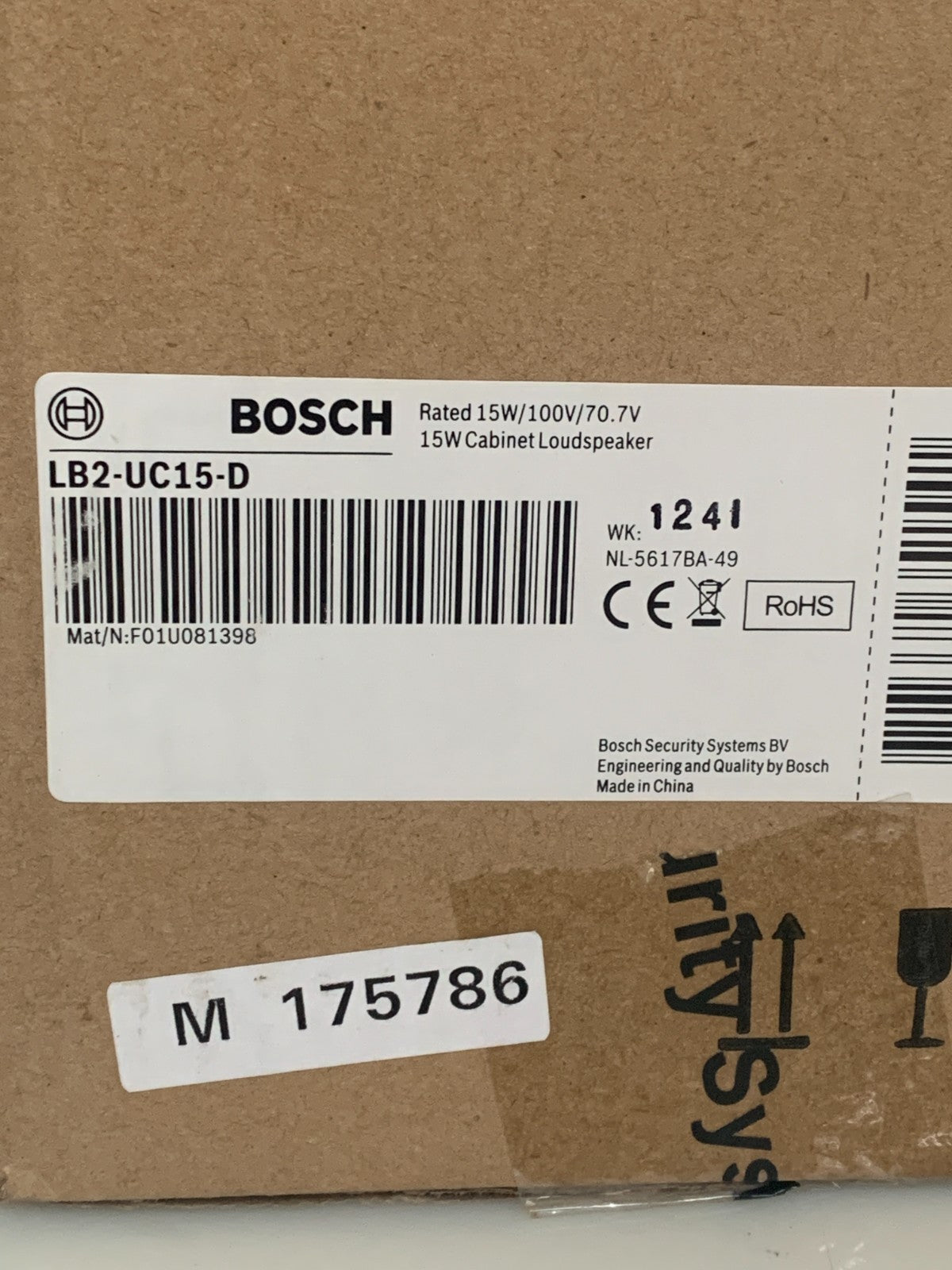 BOSCH BLACK SURFACE SPEAKER LB2-UC15D4