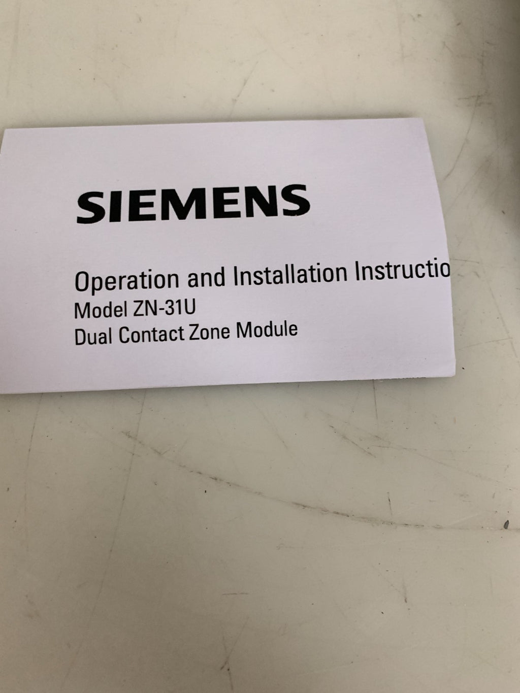 SIEMEUS DUAL ZONE CONTACT MODULE ZN-31U