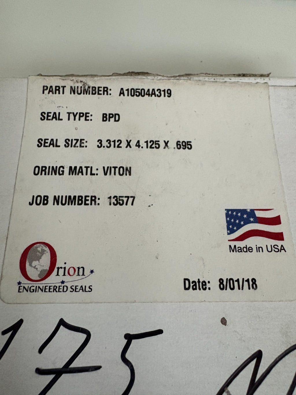 ORION BPD SEAL A10504A319
