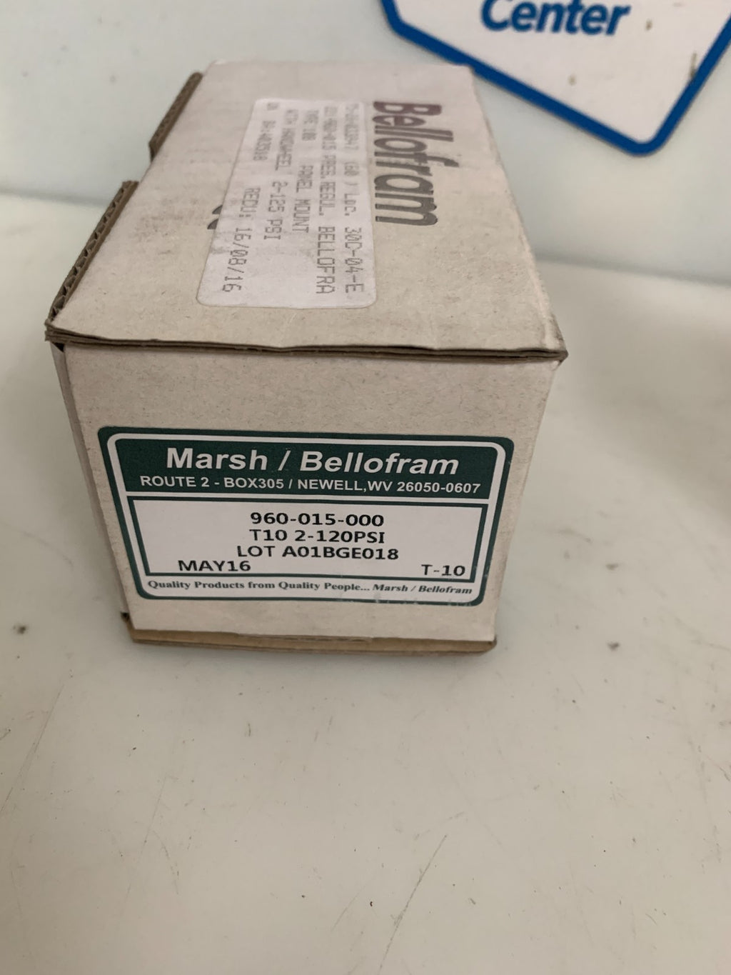 MARSH BELLOFRAM PNEUMATIC PRESSURE REGULATOR 2-120PSI 960-015-000
