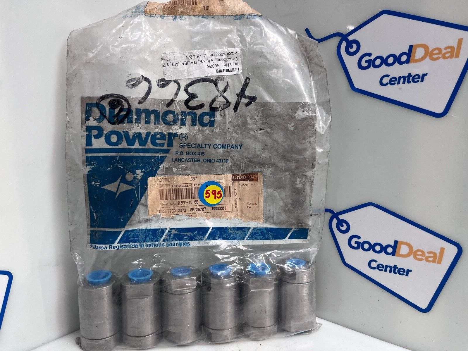 Lot of 6 Diamond Power 48366 Relief Valve 1/2"