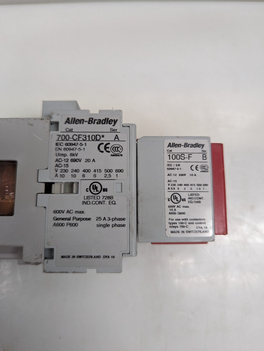 Allen-Bradley 700S-CF620DJC Control Relay 24VDC Ser. A1