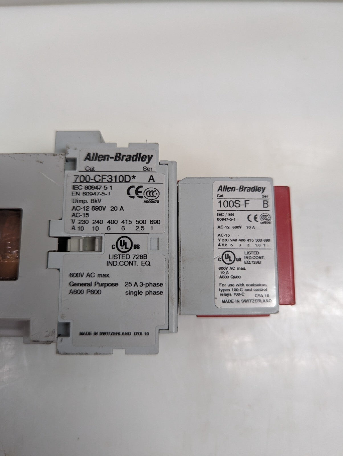Allen-Bradley 700S-CF620DJC Control Relay 24VDC Ser. A1