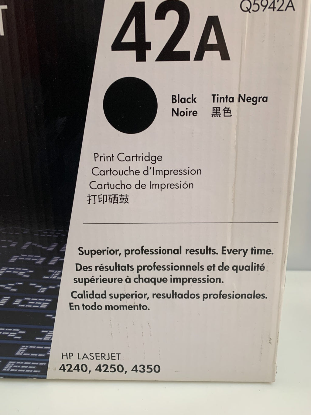 HP LASERJET BLACK CARTRIDGE 42A Q5942A