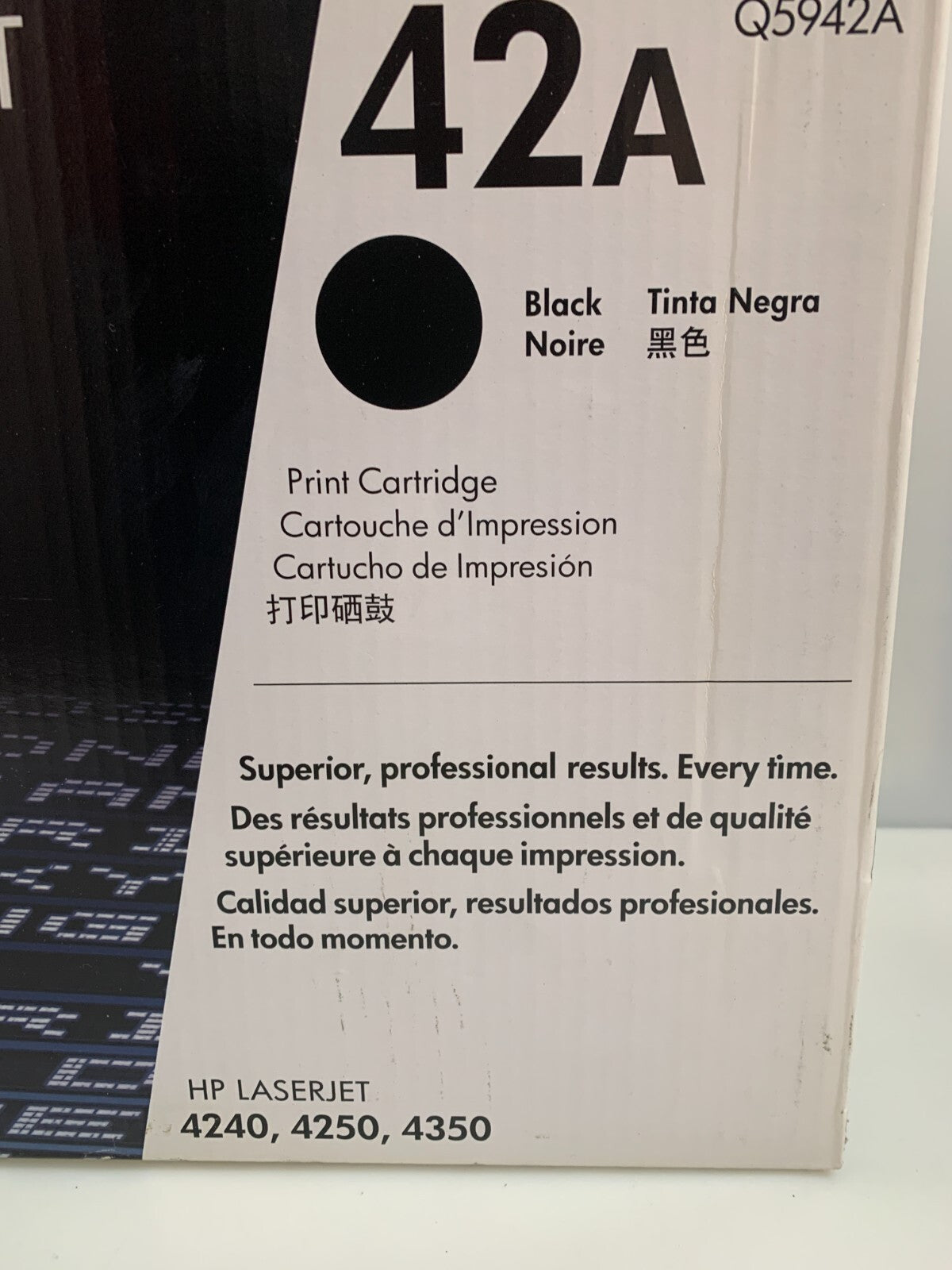 HP LASERJET BLACK CARTRIDGE 42A Q5942A