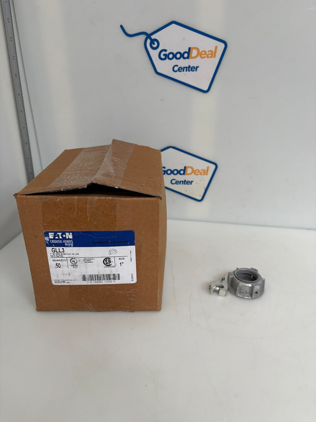EATON CROUSE-HINDS 1" MI GROUND BUSH LAY-IN LUG #GLL3 50 PER BOX0