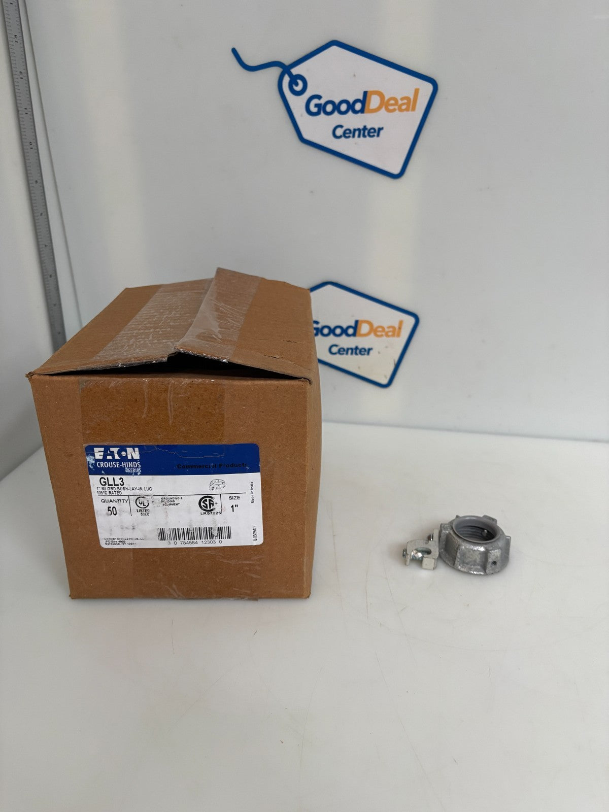 EATON CROUSE-HINDS 1" MI GROUND BUSH LAY-IN LUG #GLL3 50 PER BOX0