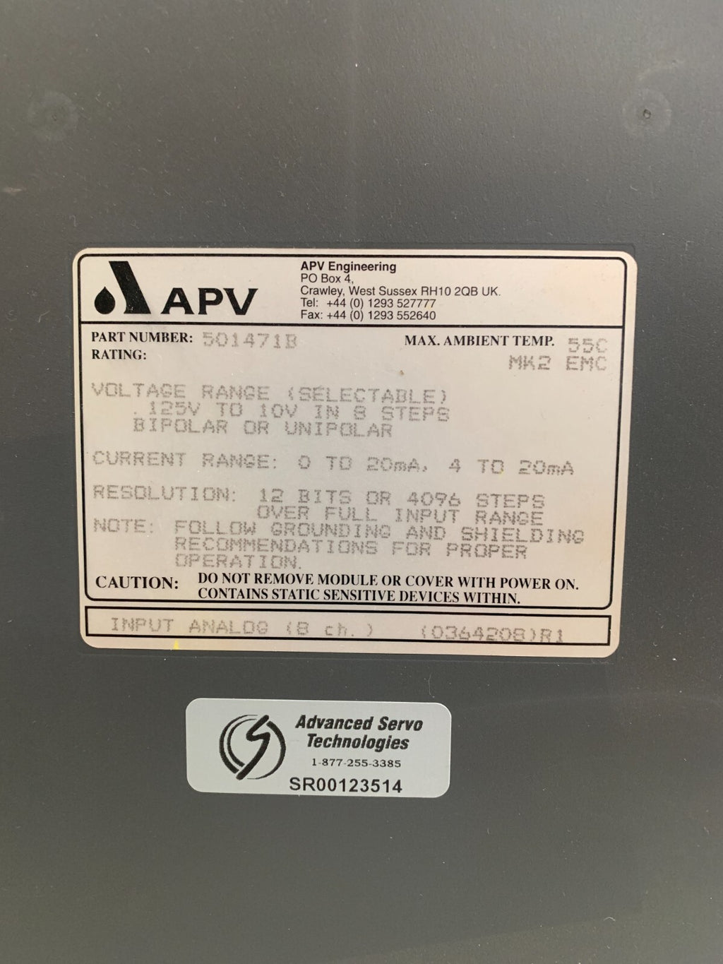 APV 501471B Input Module1