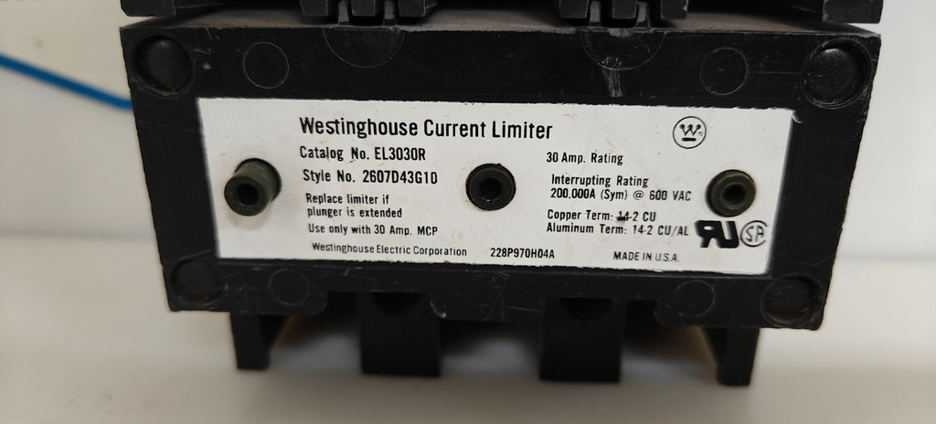 WESTINGHOUSE MOTOR CIRCUIT PROTECTOR 600V 30 AMP MCP13300R1