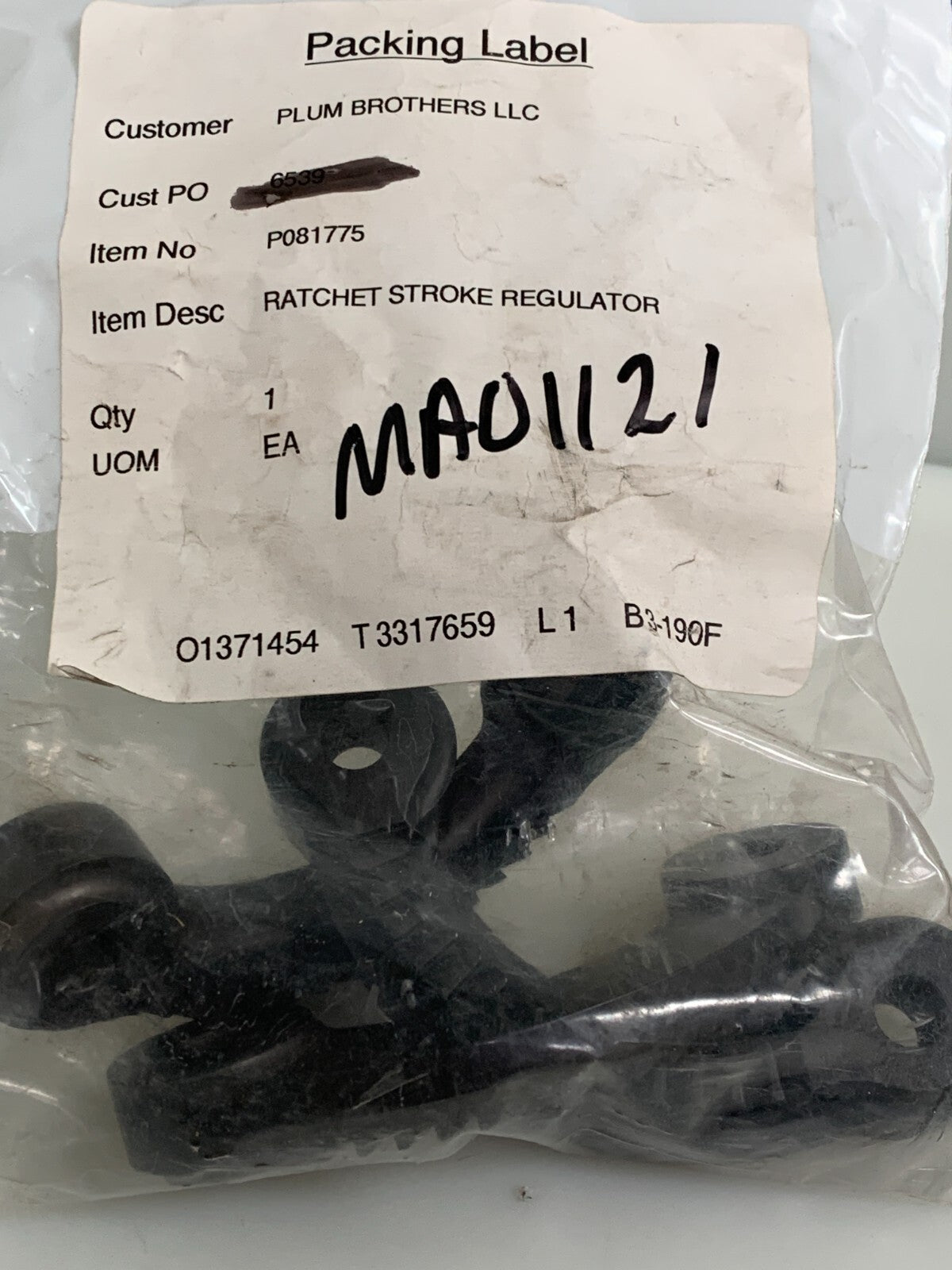 LOT OF 4 RATCHET STROKE REGULATOR #PO817752