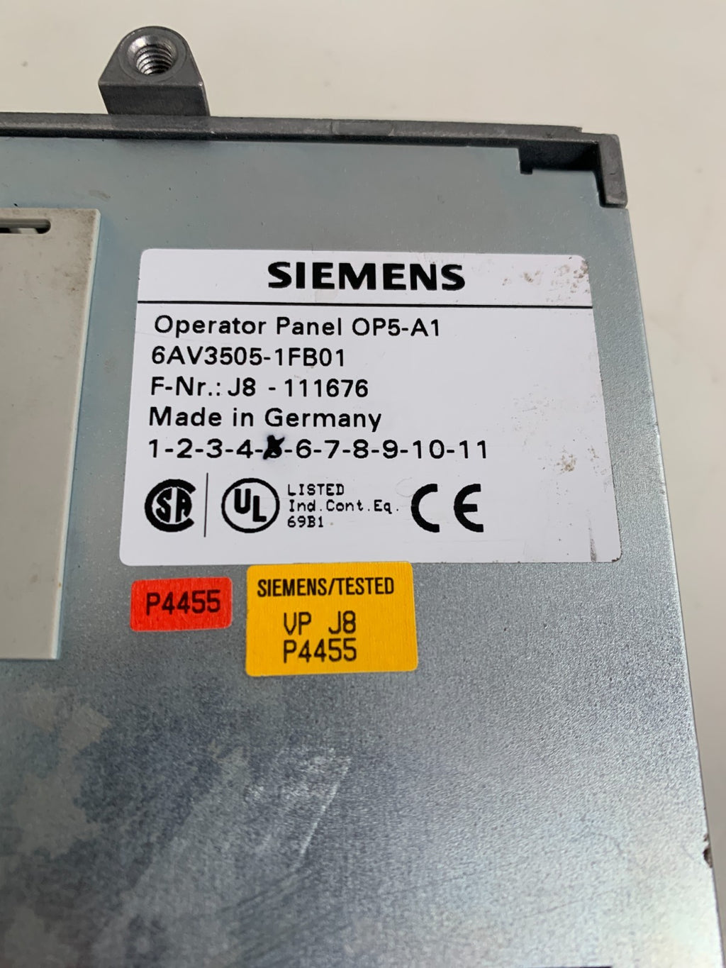 SIEMENS OPERATOR PANEL OP5-A1