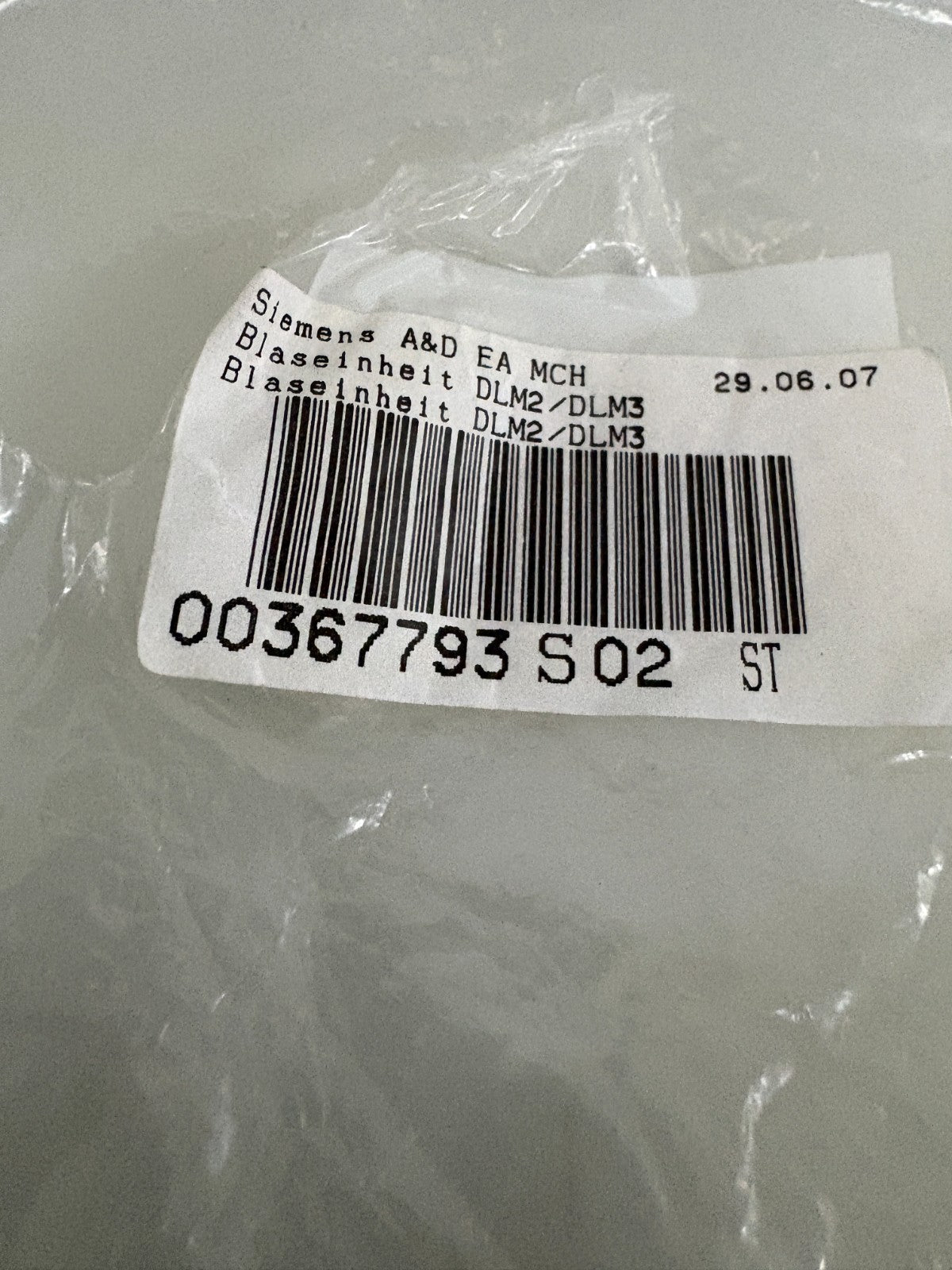 SIEMENS BLAST UNIT GAX-V4-00534