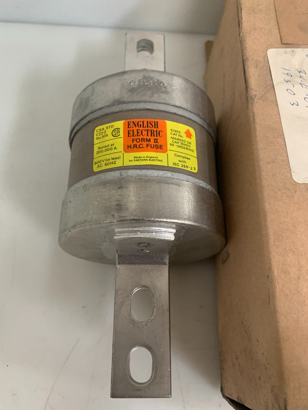 ENGLISH ELECTRIC HRC FUSE CLM600